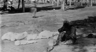 Armenian Genocide Bodies Wrapped Up