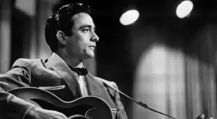 Johnny Cash Plays Guitar In The 1950s