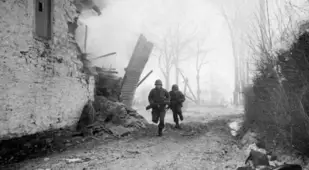 US Troops In Montleban Belgium