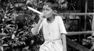 Burmese Child Kids Smoking