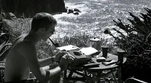 Hunter S Thompson Writing By The Water