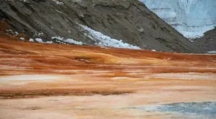 Red Snow At Blood Falls