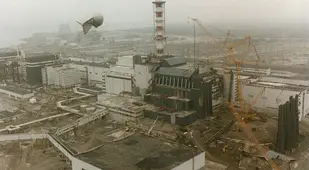 Aerial View Of Chernobyl After Explosion