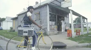 Vintage Boombox Bicycle