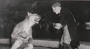 Vintage Circus Clown Lion