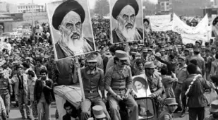 Iranian Revolution Khomeini Poster