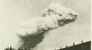 Smoke Cloud Above The Halifax Explosion