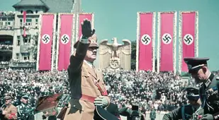 Color Hitler Salute Eagle Banners