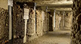 Hallway In The Paris Catacombs