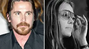 Christian Bale and Gloria Steinem
