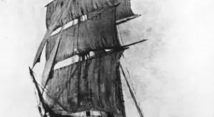 Ghost Ship Mary Celeste drawing