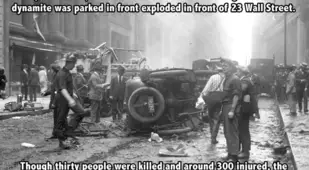 Wall Street Bomb In 1920