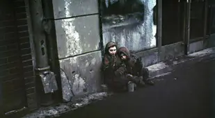 Warsaw Ghetto Children Begging