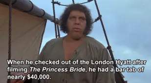 Andre The Giant Facts Bar Tab