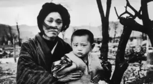 Hiroshima Aftermath Mother And Child