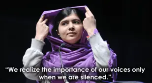 Inspirational Quotes For Women Malala Yousafzai