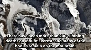 Markers On Mount Everest