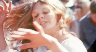 Hippie Dancing At Festival