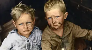Young Children With Dirty Faces