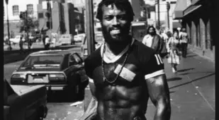 Built Man With Ghettoblaster San Francisco 1980