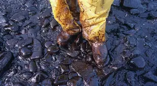 Oil Boots Exxon Valdez
