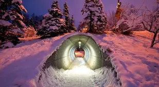Snowy Underpass For Wildlife