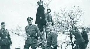 Men Hanging From Tree In Operation Barbarossa