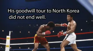 Leon Spinks Fighting Muhammad Ali
