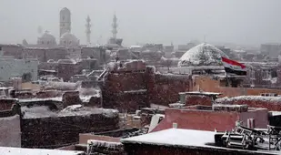 Snow In Iraq Mosul