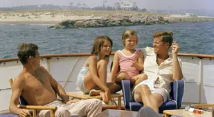 JFK With Maria Shriver And Caroline Kennedy