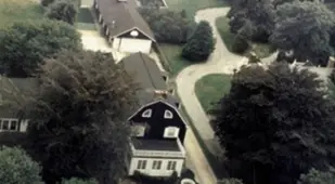 Aerial View Of The Amityville House