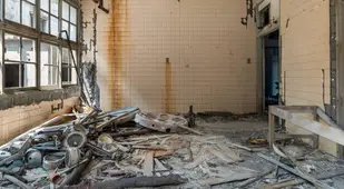 Abandoned Hospital Room On Hashima