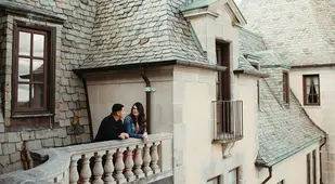 Balcony At Oheka Castle