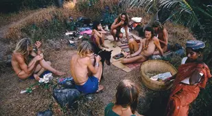 Hippies At Vagator Beach