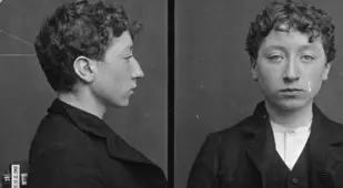 Alphonse Bertillon Mug Shot Of Young Person
