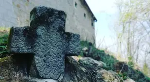 Grave Stone At Houska Castle