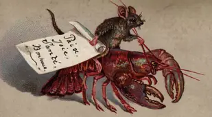 Lobster Christmas Card