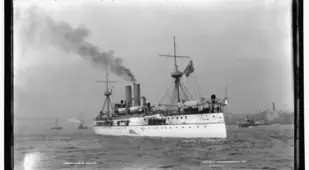 USS Maine In Motion