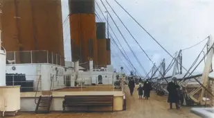 Boat Deck Of The Titanic In Color