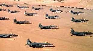 F-15s In Saudi Arabia During The Gulf War