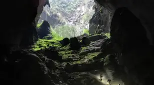 Cavers Inside Hang Son Doong