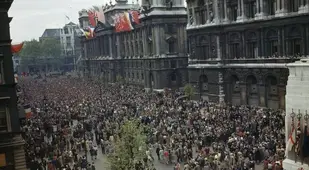 Crowd At The Ministry Of Health In Whitehall