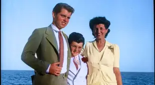 Edward And Rose Kennedy With RFK On His Confirmation Day