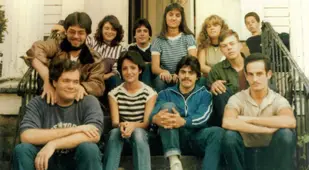 Friends On The Stoop During Labor Day 1983
