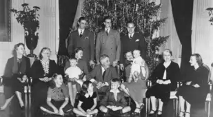 Roosevelt Family At Christmas