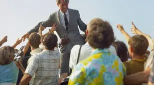 RFK Speaking To Supporters Before His Death