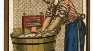 Man Washing Clothes