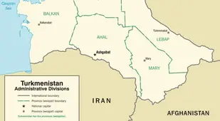Turkmenistan Map