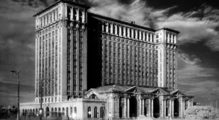 Vintage Detroit Michigan Central Station