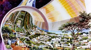 Space Colonies Torus Cutaway